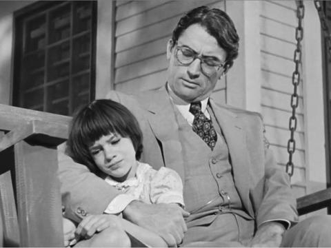 tkam atticus scout finch swing