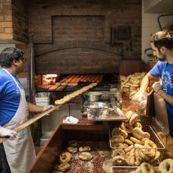 Authentic hand made bagels in Montreal